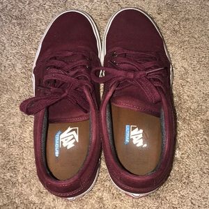 Burgundy Vans
